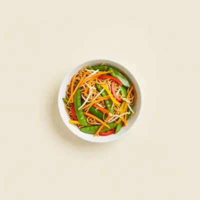 Chow mein aux légumes croquants