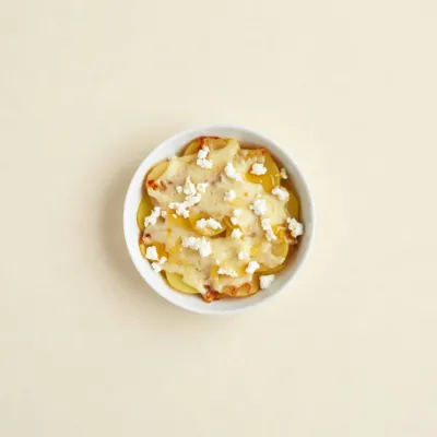 Tartiflette au chèvre et miel