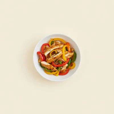 Fajitas de poulet aux poivrons