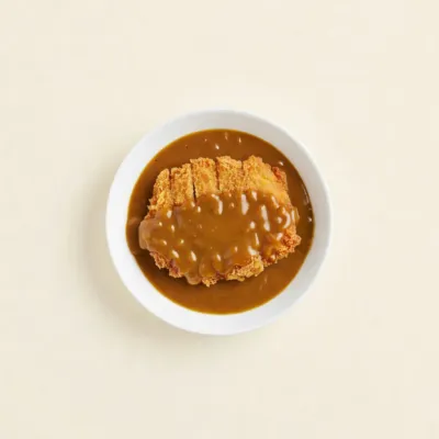 Katsu curry de poulet pané