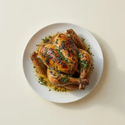 Poulet rôti aux herbes