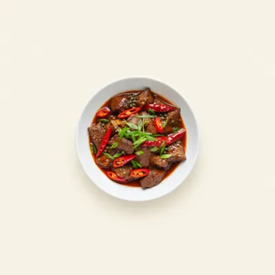 Bœuf sauté au wok façon sichuanaise