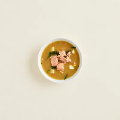Soupe miso au saumon