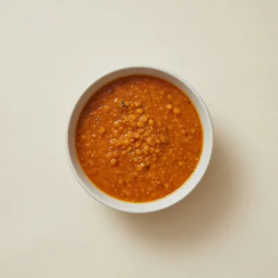 Soupe de lentilles corail