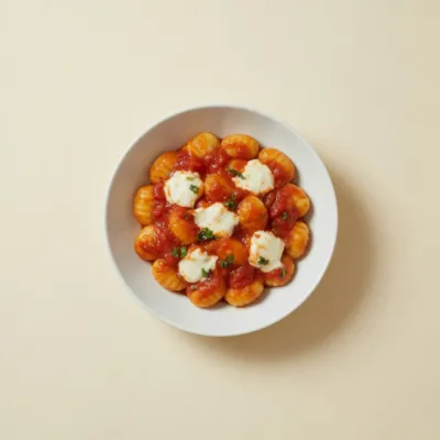 Gnocchi tomate mozzarella