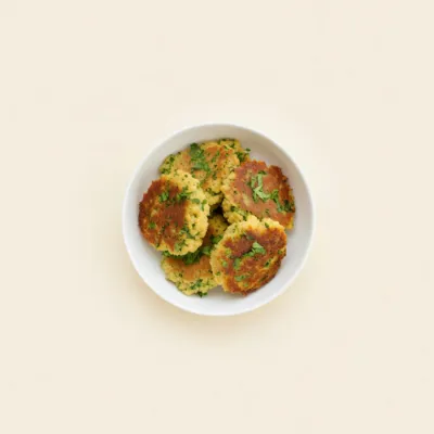 Galettes de pois chiches à la coriandre