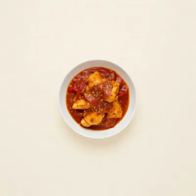 Poulet à la basquaise au piment d'Espelette
