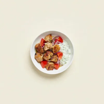 Souvlaki de porc à la grecque