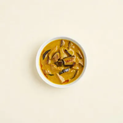 Curry d'aubergines au lait de coco