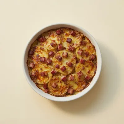Gratin de pommes de terre aux lardons