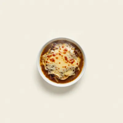 Soupe à l'oignon gratinée