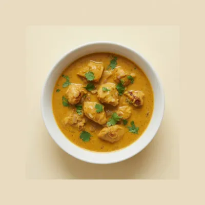 Poulet au curry et lait de coco
