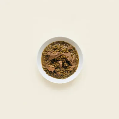 Ragoût de porc aux lentilles vertes
