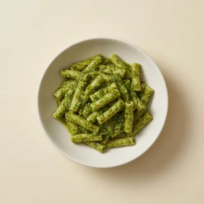 Pâtes au pesto de basilic