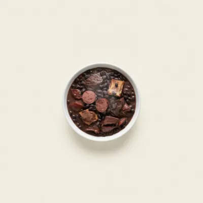 Feijoada brésilienne aux haricots noirs