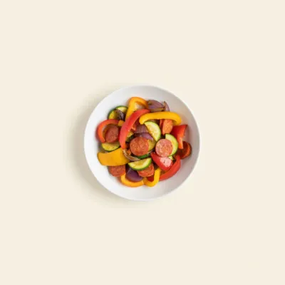 Poêlée de légumes du soleil au chorizo