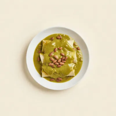 Enchiladas vertes aux haricots