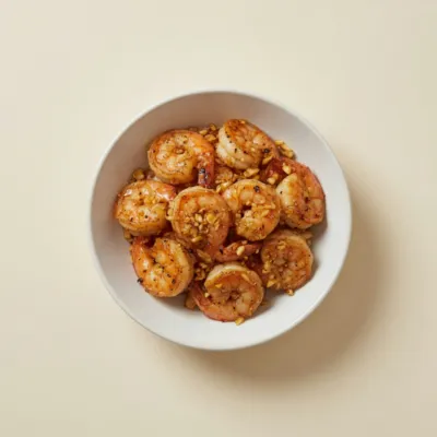 Crevettes sautées à l'ail