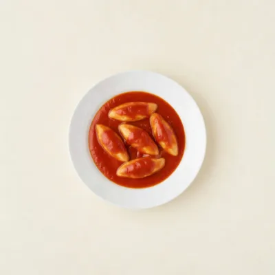 Quenelles nature sauce tomate