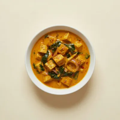 Curry de tofu au coco