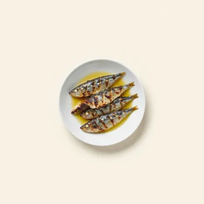 Sardines grillées à l'huile d'olive