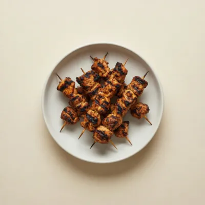 Brochettes de poulet grillées