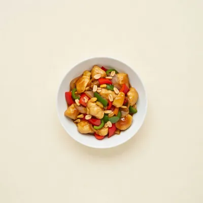 Poulet kung pao aux cacahuètes